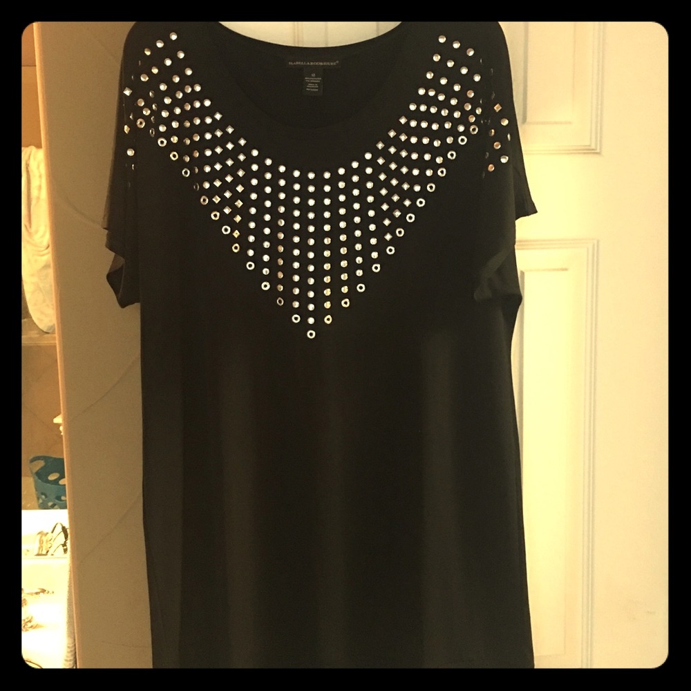 Black mini dress